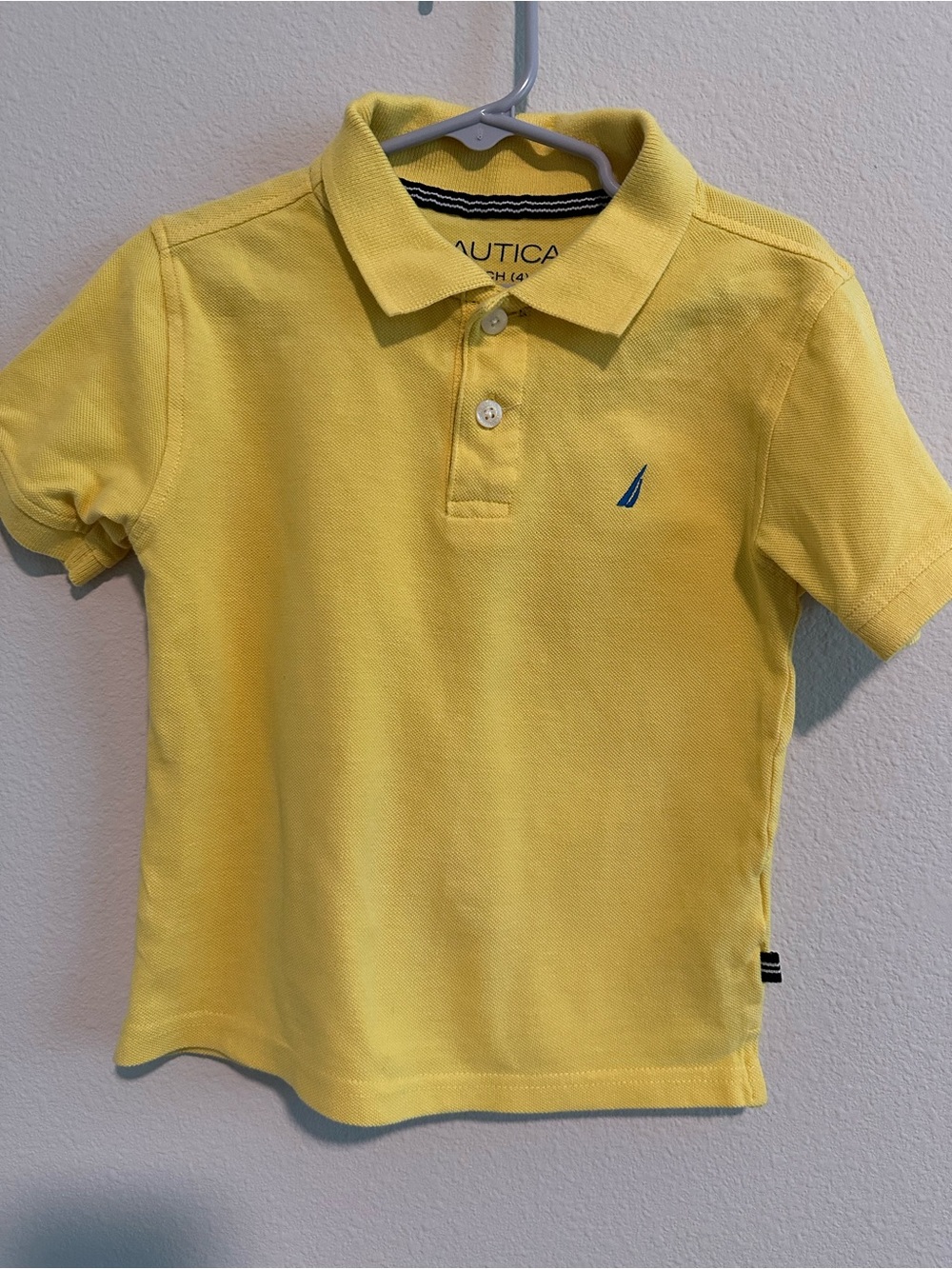 Nautica Boys Yellow Polo with Sail Logo
